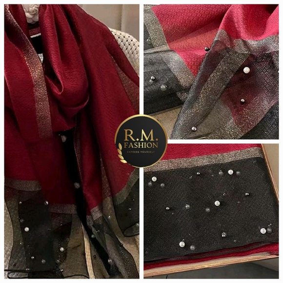 Elegant Shawl / Headwrap / Head or Neck Scarf - Picture 3 of 5